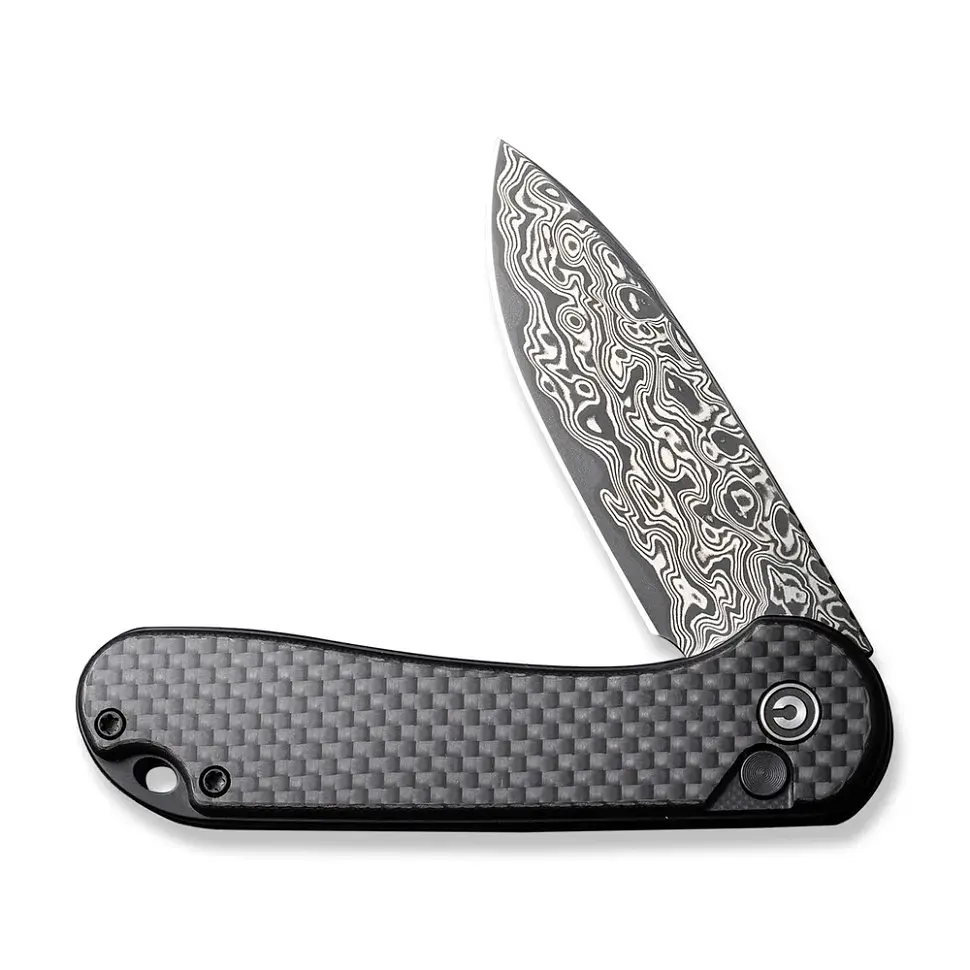 Ніж Civivi Button Lock Elementum II Damascus Carbon (C18062PB-DS1) - фото 3