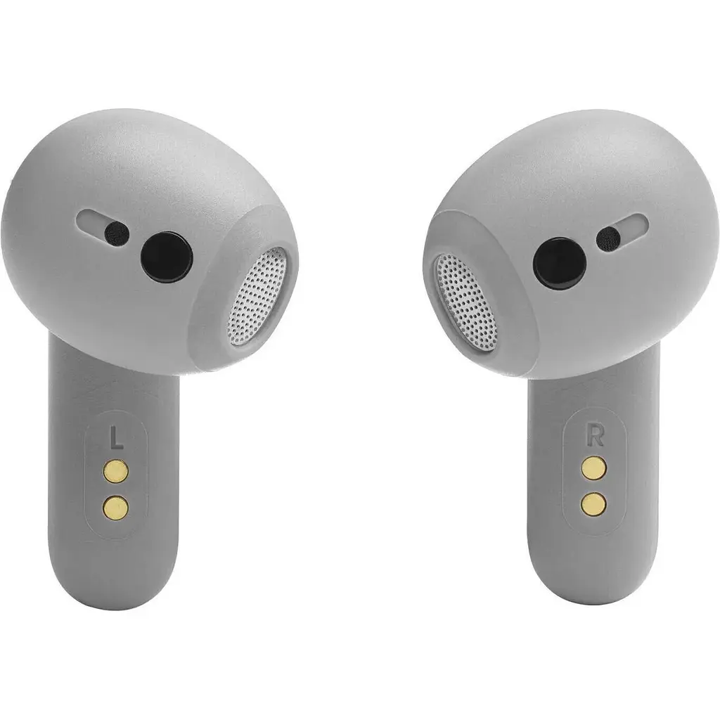 Бездротові навушники JBL Live Flex 3 (JBLLIVEFLEX3SIL) (кейс з дисплеєм) сріблясті - фото 3