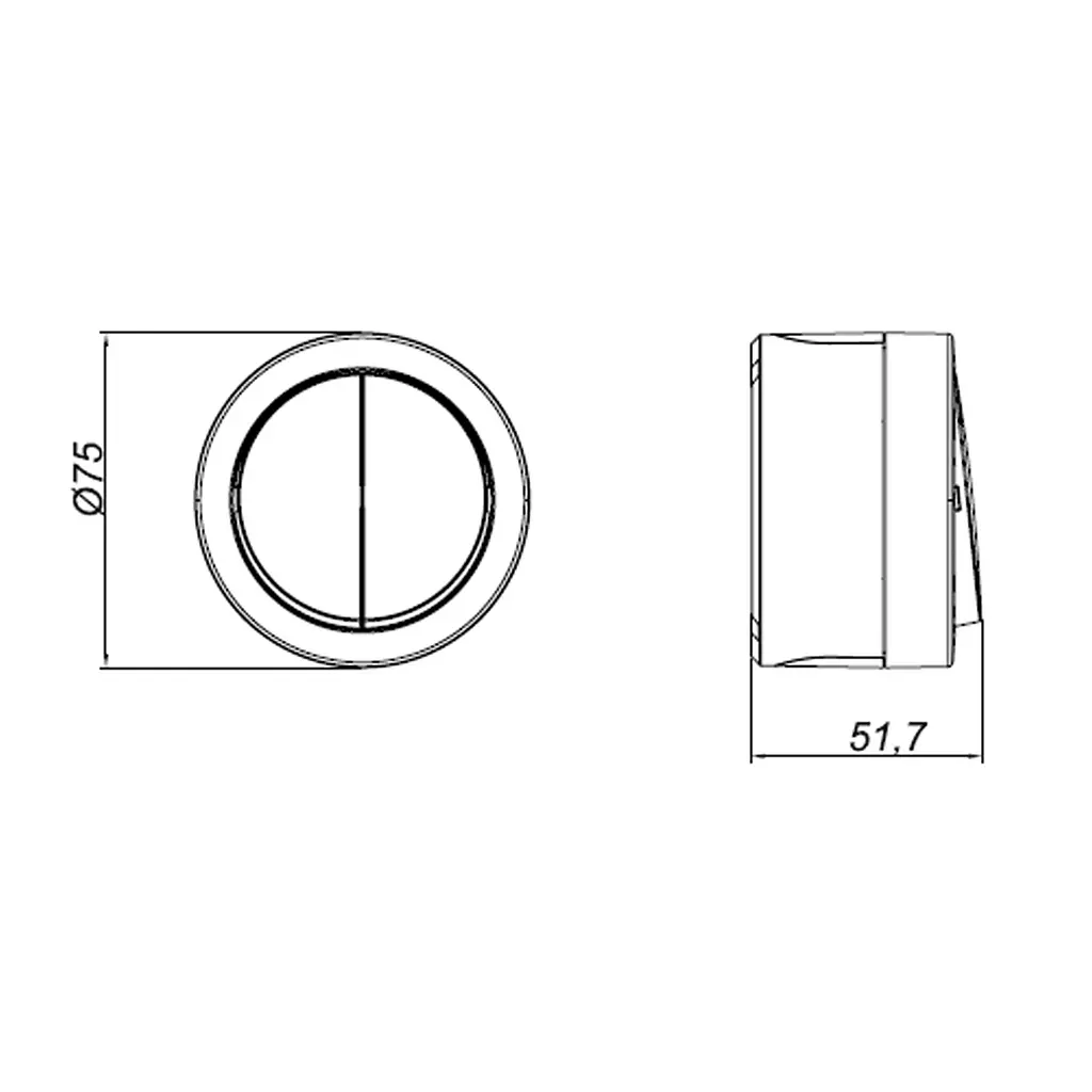 Вимикач 2-ий накладний Ovivo Electric xOne антрацитовий - фото 5