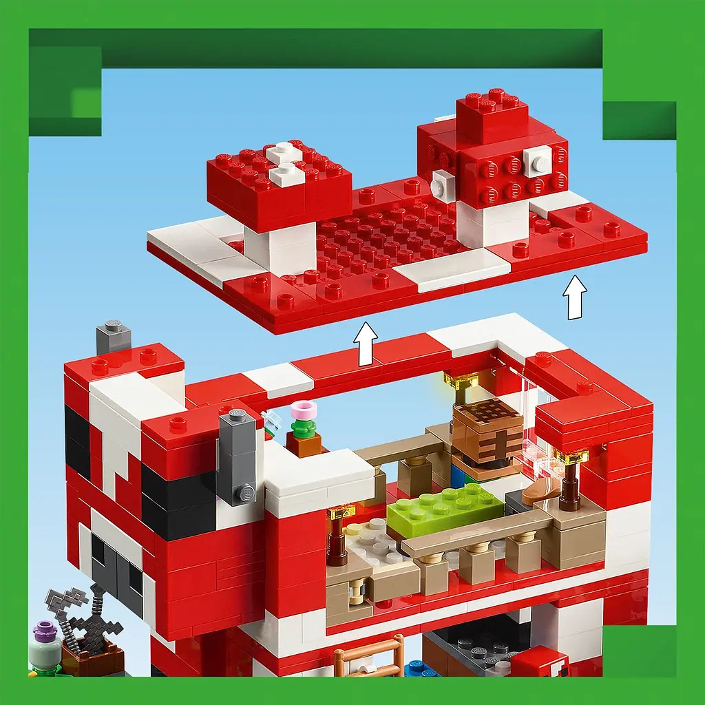 Конструктор LEGO Minecraft Грибной дом, 500 деталей (21270) - фото 9