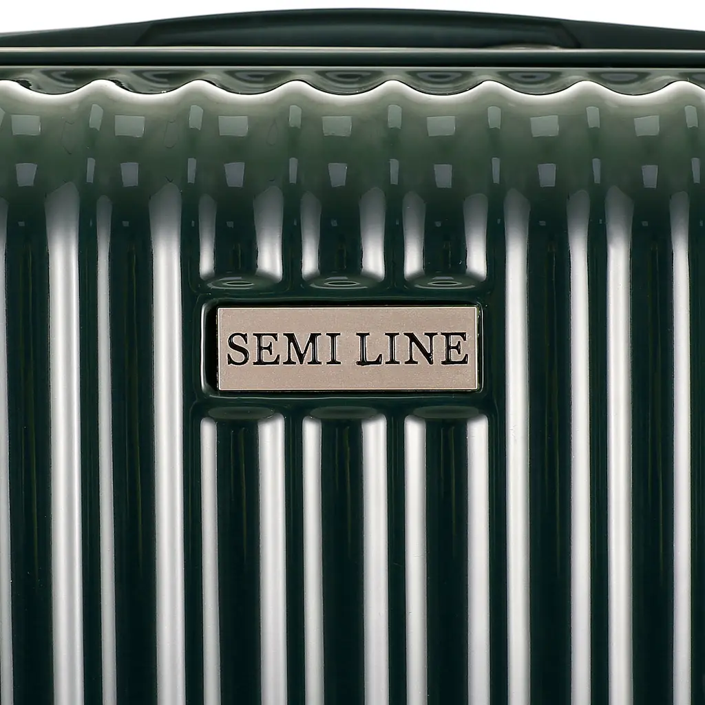 Валіза Semi Line 24 дюйми (M) T5948-2, ABS, 4 спарені колеса, темно-зелений - фото 7