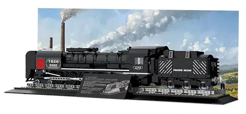 Конструктор "Ретро локомотив" 1546 элементов черный Ramiz - фото 3