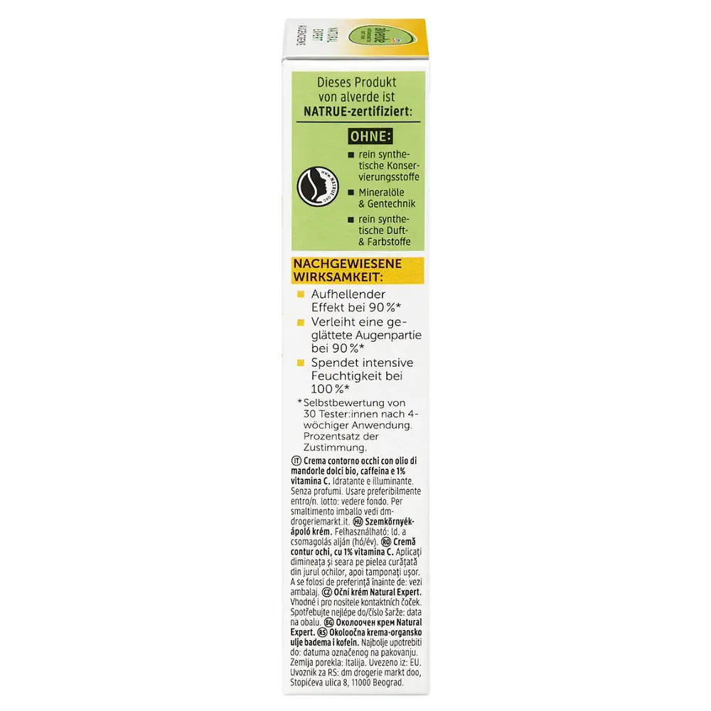 Крем Alverde Naturkosmetik Natural Expert 1% з вітаміном С для шкіри навколо очей 15 мл - фото 7