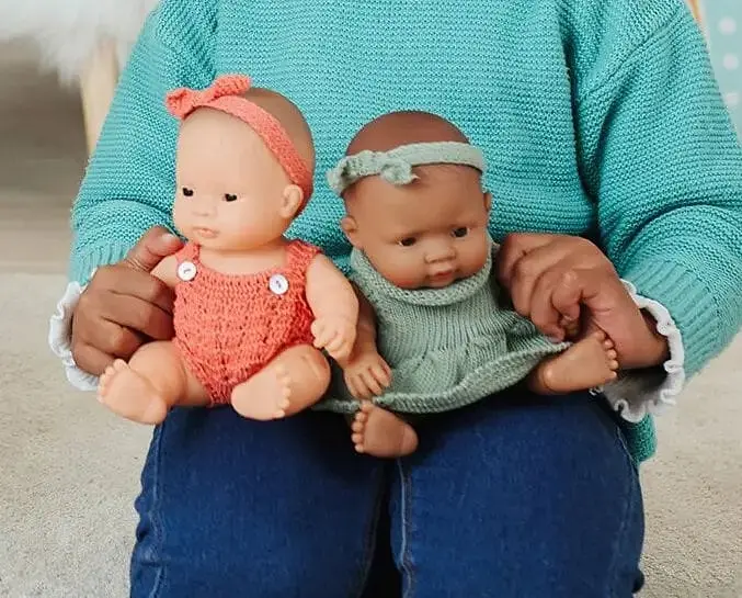 Комплект сукня з пов'язкою для пупсів Miniland 21 см (31683) - фото 4