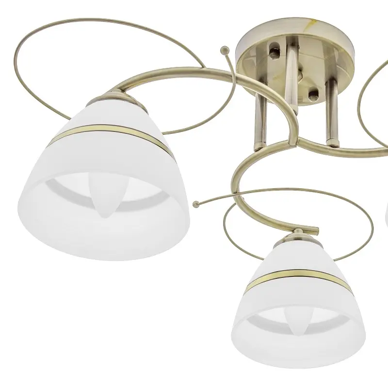 Люстра потолочная Brille в спальню E27 60W BZ (LK-586C/3) - фото 3