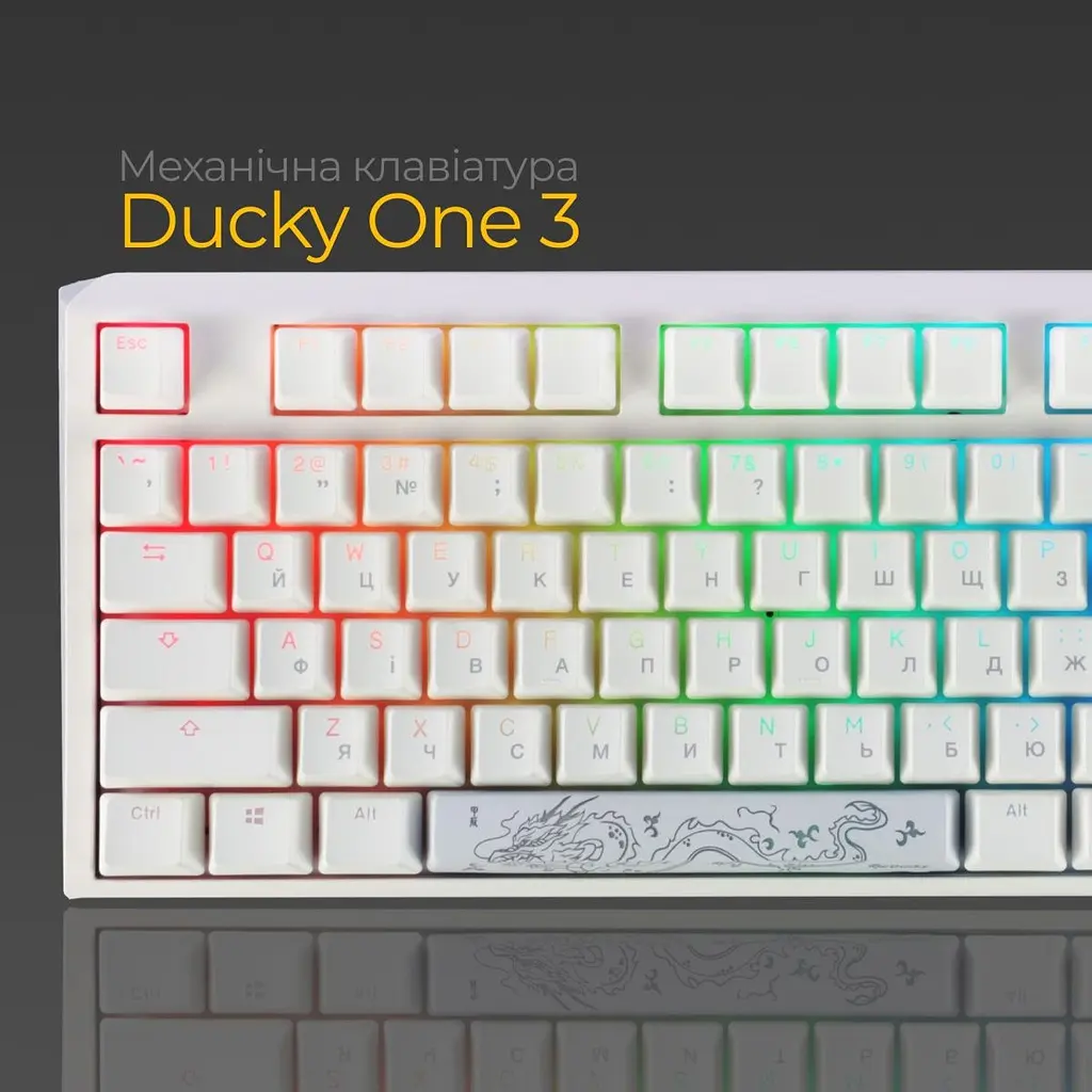 Клавіатура Ducky One 3 Cherry MX Brown RGB White DKON2108ST-BUAPXPWWWSC1 UA [126070] - фото 12