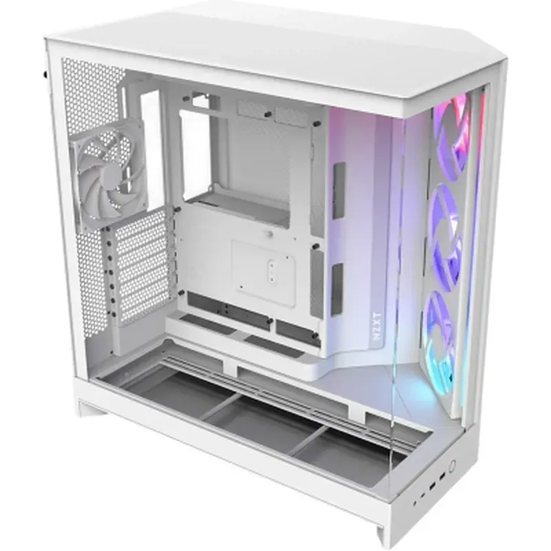Корпус для ПК NZXT H9 Flow RGB Dual-Chamber White (CM-H92FW-R1) - фото 2