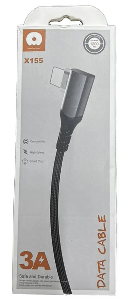 Кабель USB Lightning X 155 color WUW 1 m - фото 2