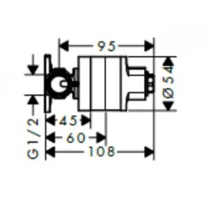 Прихована частина Hansgrohe для гігієнічного душу 29235180 - фото 2