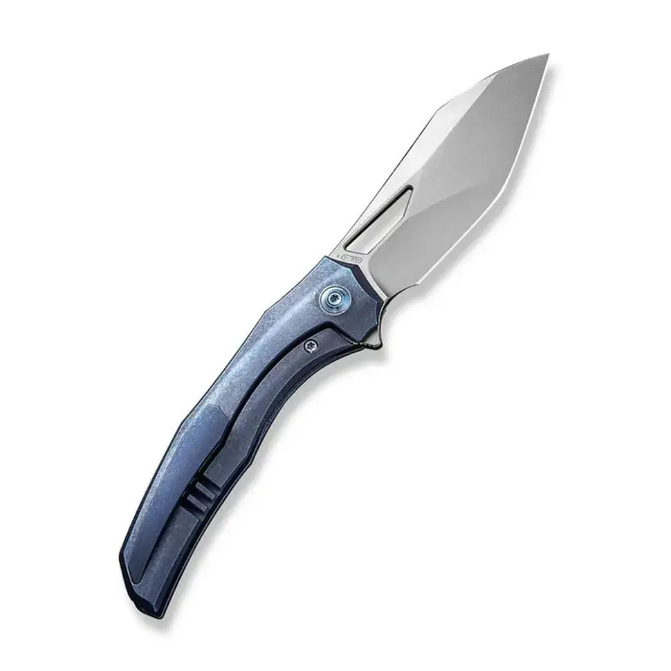 Ніж складаний туристичний WE Knife Ignio Mystery Box, (8.39 см) CPM 20CV / 6AL4V Titanium синій - фото 2