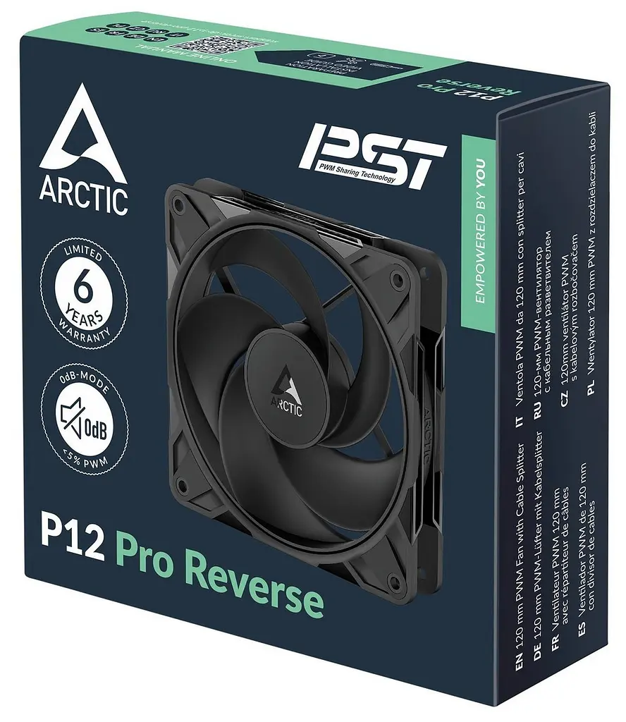 Вентилятор Arctic P12 Pro Reverse Черный (ACFAN00331A) - фото 4