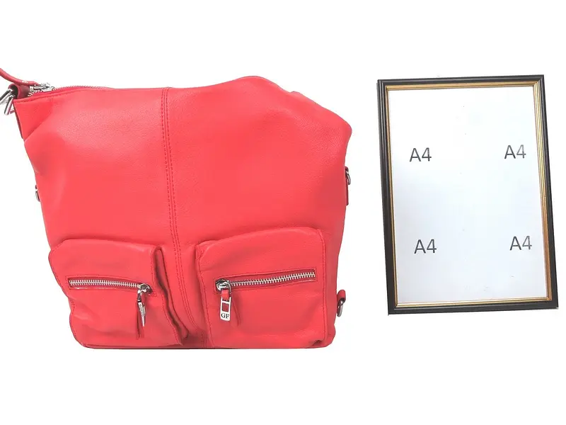 Сумка жіноча шкіряна - рюкзак траснформер Giorgio Ferretti 34х31х12,5 см sum0021093 - фото 11