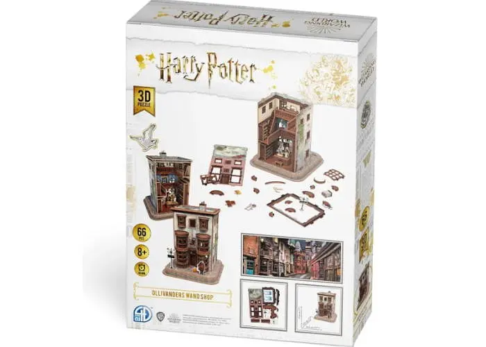 Пазл 4D Puzz 3D Магазин волшебных палочек Оливандер Гарри Поттер Ollivander Wand Shop Set 3D puzzle 66 эл. (4dpuz004) - фото 3
