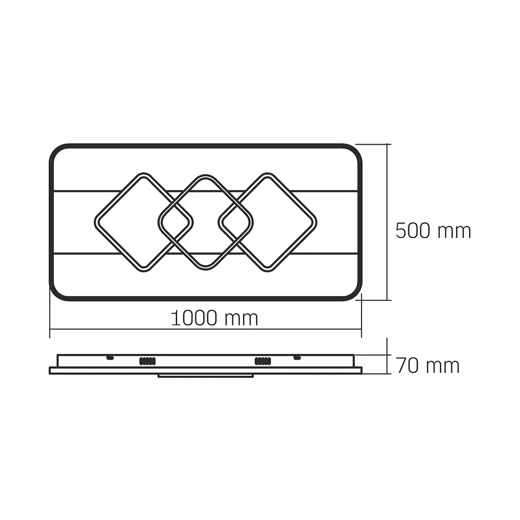 LED світильник функціональний Videx Decora 80W (VL-CLD-998-TT) - фото 2