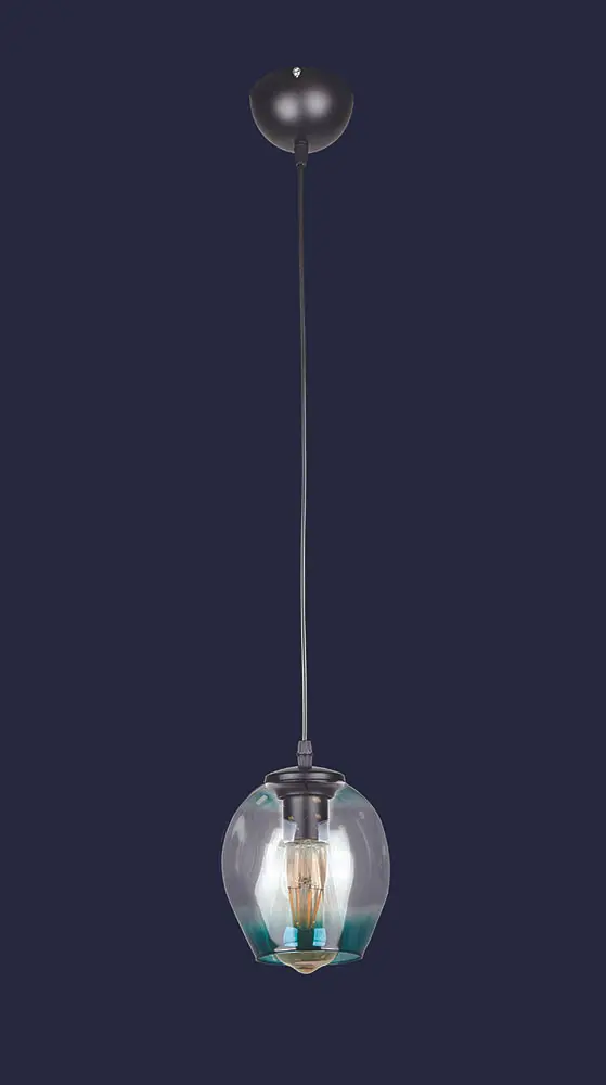 Подвесной светильник Levistella 756PR0231F-1 BK+BL, E27, 40W, Черный+голубой - фото 2