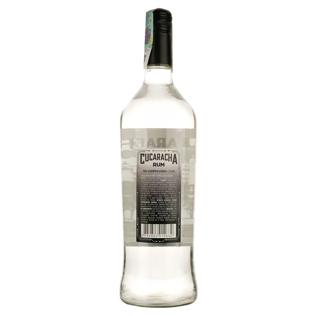 Ром Cucaracha Blanco 40% 1 л - фото 3