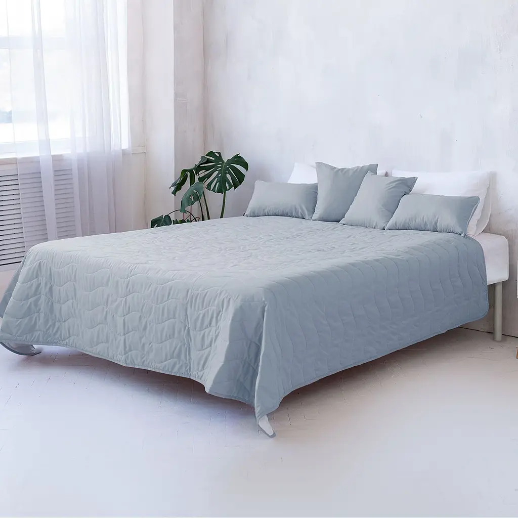 Декоративне покривало Sonex Capri 220х240 см сіре з білим (SO102405) - фото 8