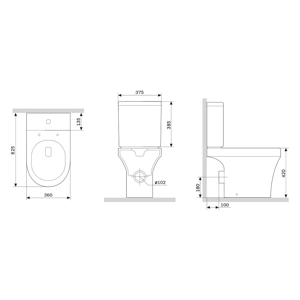 Унитаз-компакт FlashClean Am.Pm Tender с сиденьем микролифт белый C45A8800SC, Белый - фото 8
