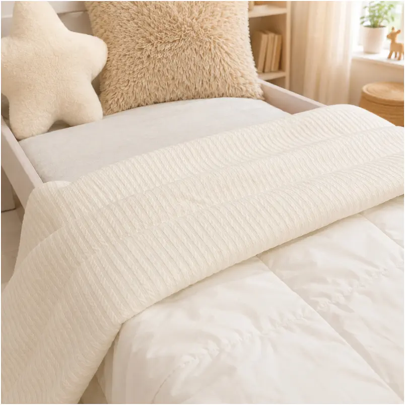 Плед дитячий MirSon Premium Pique White 90х110 см (2200013893592) - фото 6