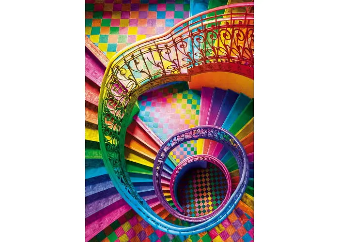 Пазл Clementoni Color Boom Collection: Різноколірні сходи (Color Boom Collection - Steps Puzzle - 500 pcs.), 500 ел. (35591) - фото 2