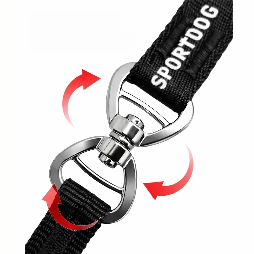 Повідець-ринговка для собак Sportdog 140 см, з двома ручками, з обертовим карабіном - фото 4