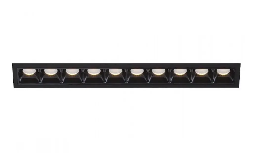 Світильник точковий врізний KLOODI KD-POINT 10X2 20W 3K BK - фото 4