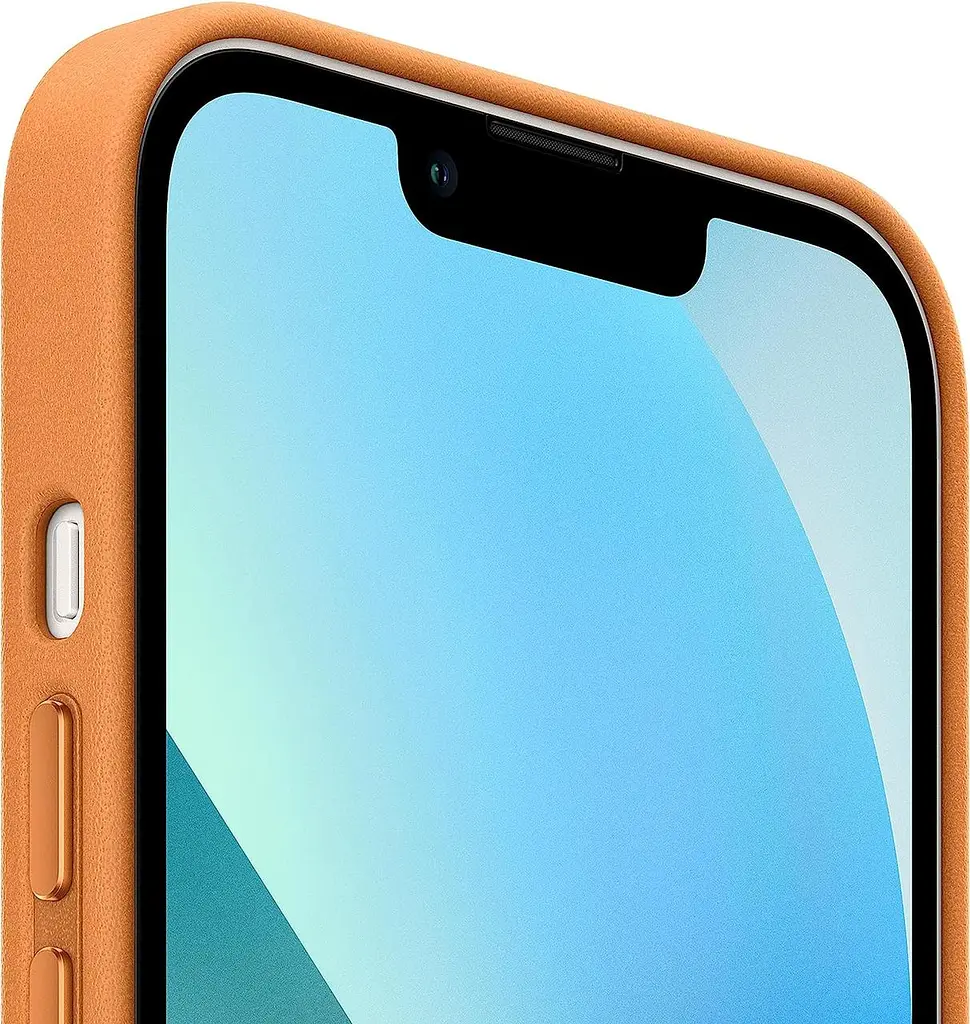 Оригінальний шкіряний чохол Leather Case MagSafe для Apple iPhone 13 \| 14 (6.1") Brown (MM103ZM/A) - фото 9