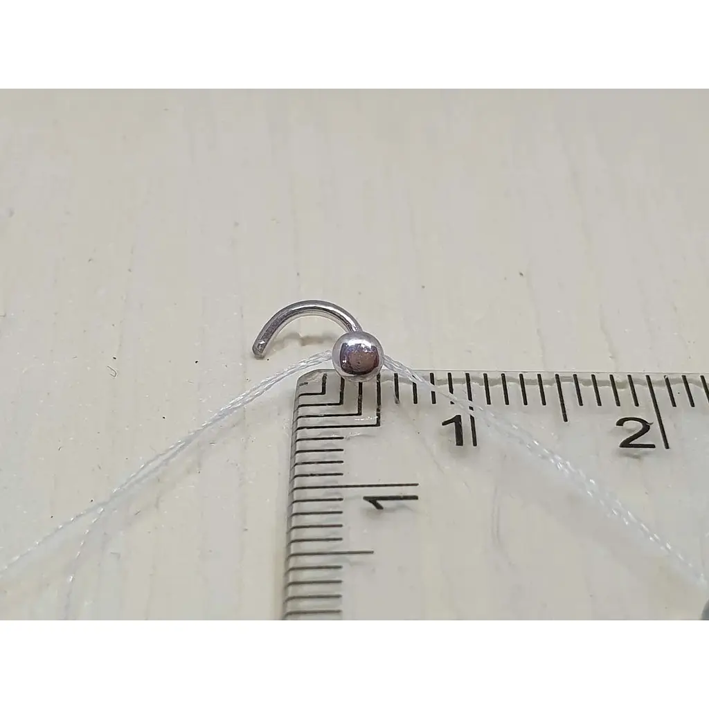 Срібна сережка-пірсинг Астор в ніс. 918-2120Р - фото 3