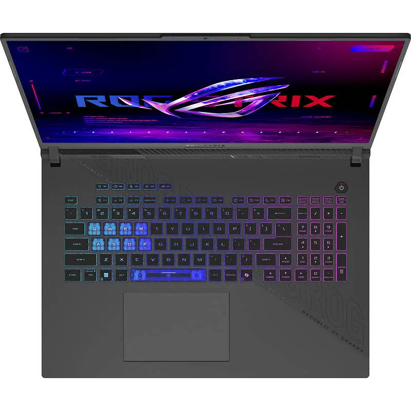Ноутбук ASUS ROG Strix G18 WUXGA 18 inch AMD Ryzen 9 8940HX 32GB 1TB SSD RTX 5070 DOS Eclipse серый - фото 4