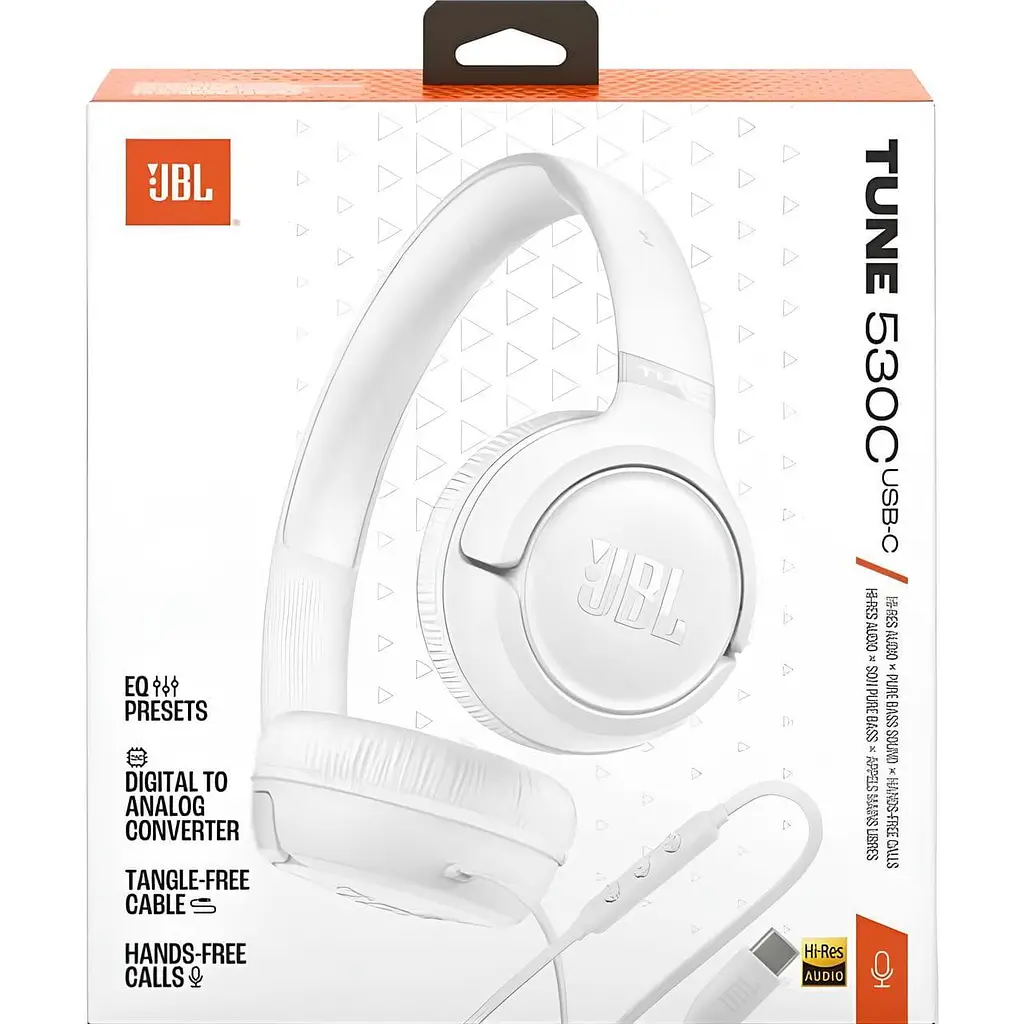 Навушники JBL Tune 530C USB-C White (JBLT530CWHT) - фото 8