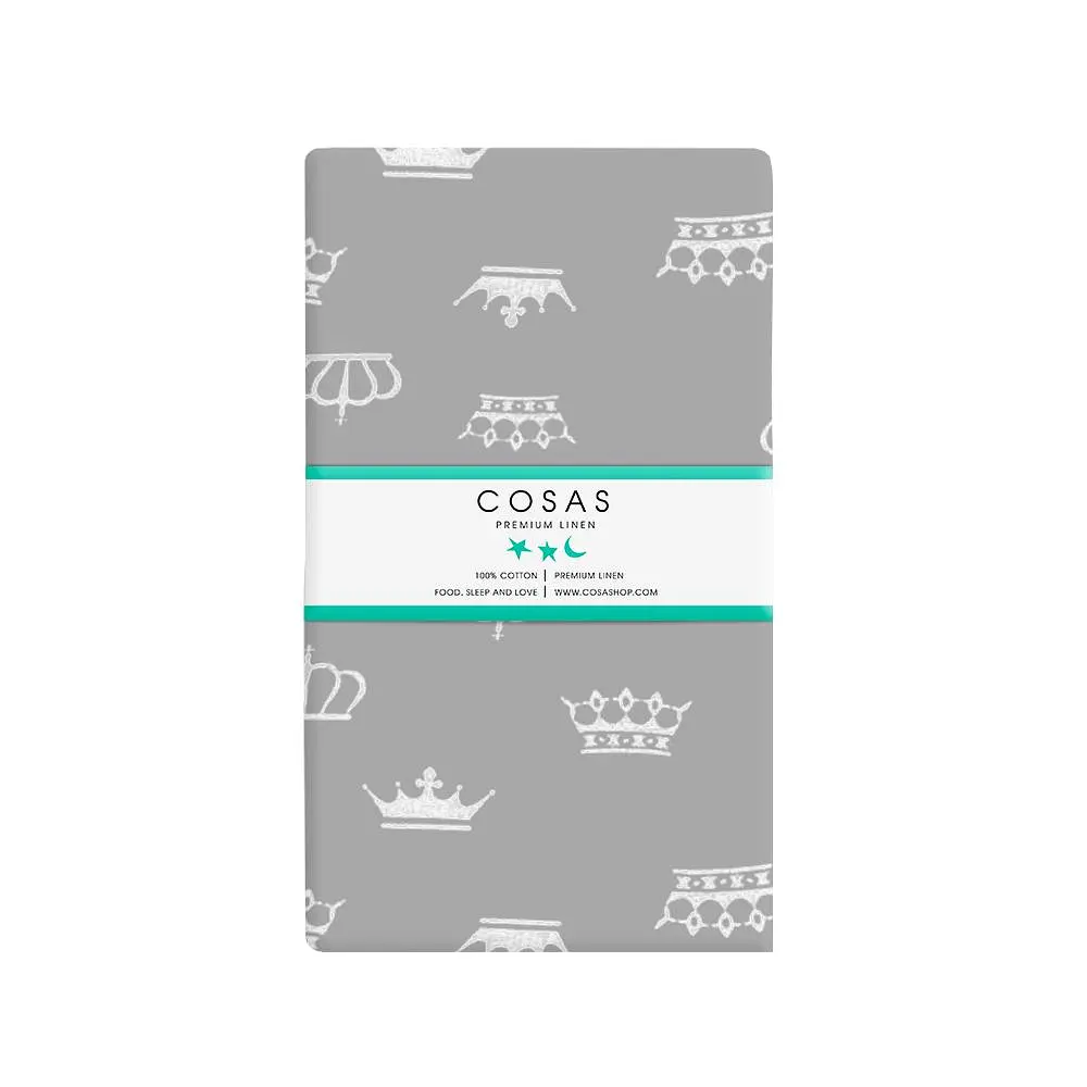 Наволочка Cosas Grey Crown 50х70 см (Crown_Grey_50) - фото 3