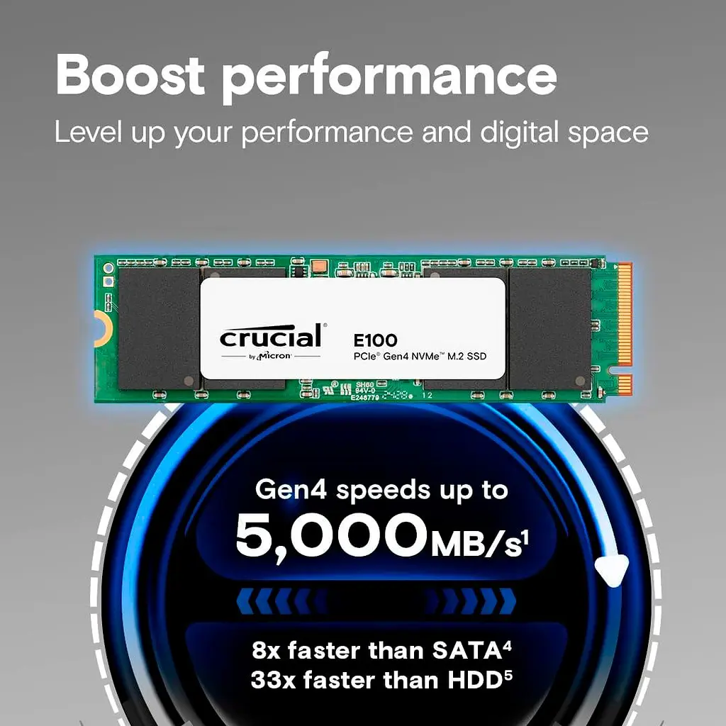 SSD накопичувач Crucial E100 1TB (CT1000E100SSD8) [142545] - фото 2