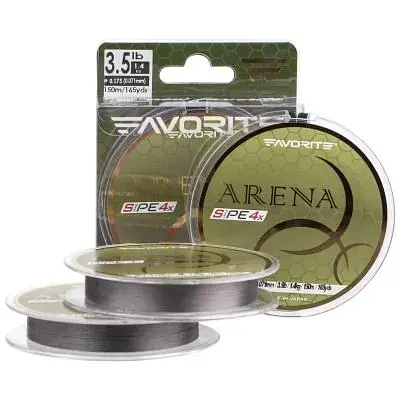 Шнур Favorite Arena PE 4x 150m 0.2/0.076mm 5lb/2.1kg Silver Gray (1693.10.89) - фото 6