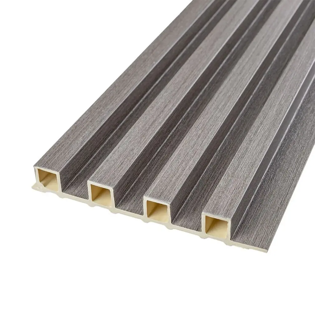 Декоративна стінова рейка Sticker Wall 160x23x3000мм (D) SW-00001528 Світло-сіра - фото 4