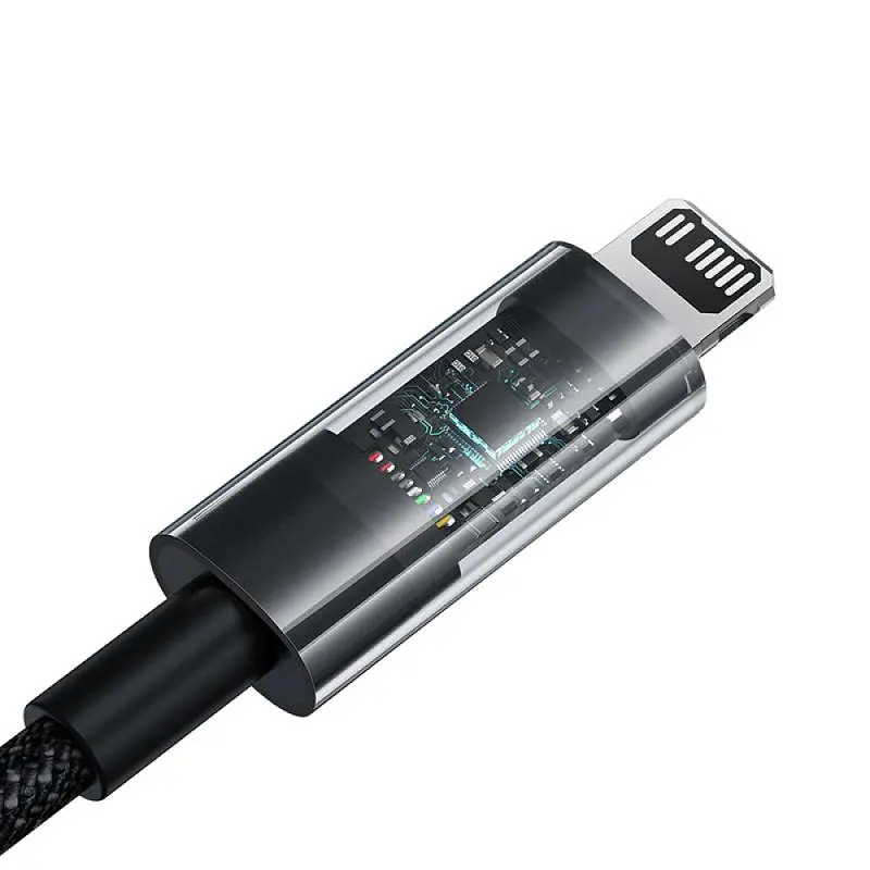 Дата кабель Baseus Gem Fast Charging Type-C to Lightning 20W (2m) (P10373001211-01) Cluster Black - фото 2