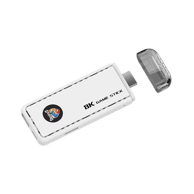 Ігрова консоль біла Data Frog X6 H133 Game Stick 64GB приставка гейм стік +39800 ігор - фото 4