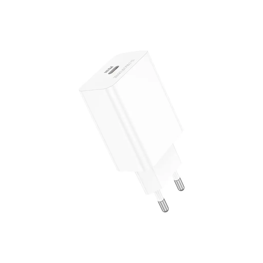 Зарядний пристрій BOROFONE BA21A USB-C PD 20 Вт білий (6941991111402) - фото 4