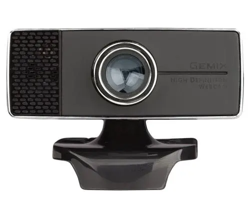 Веб-камера Gemix T20, Black, 1.3Mp, 1280x720/30 fps, мікрофон, USB 2.0, фіксований фокус, 1.5 м, багатофункціональний затискач (T20HD720P) - фото 1