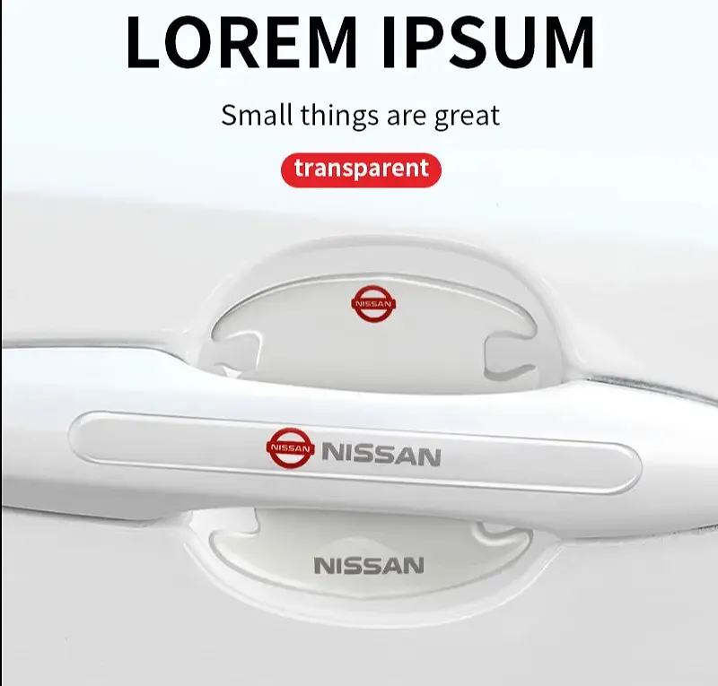 Комплект захисних плівок Нано під ручки авто (відбійник на дверях) Nissan 8 шт - фото 8