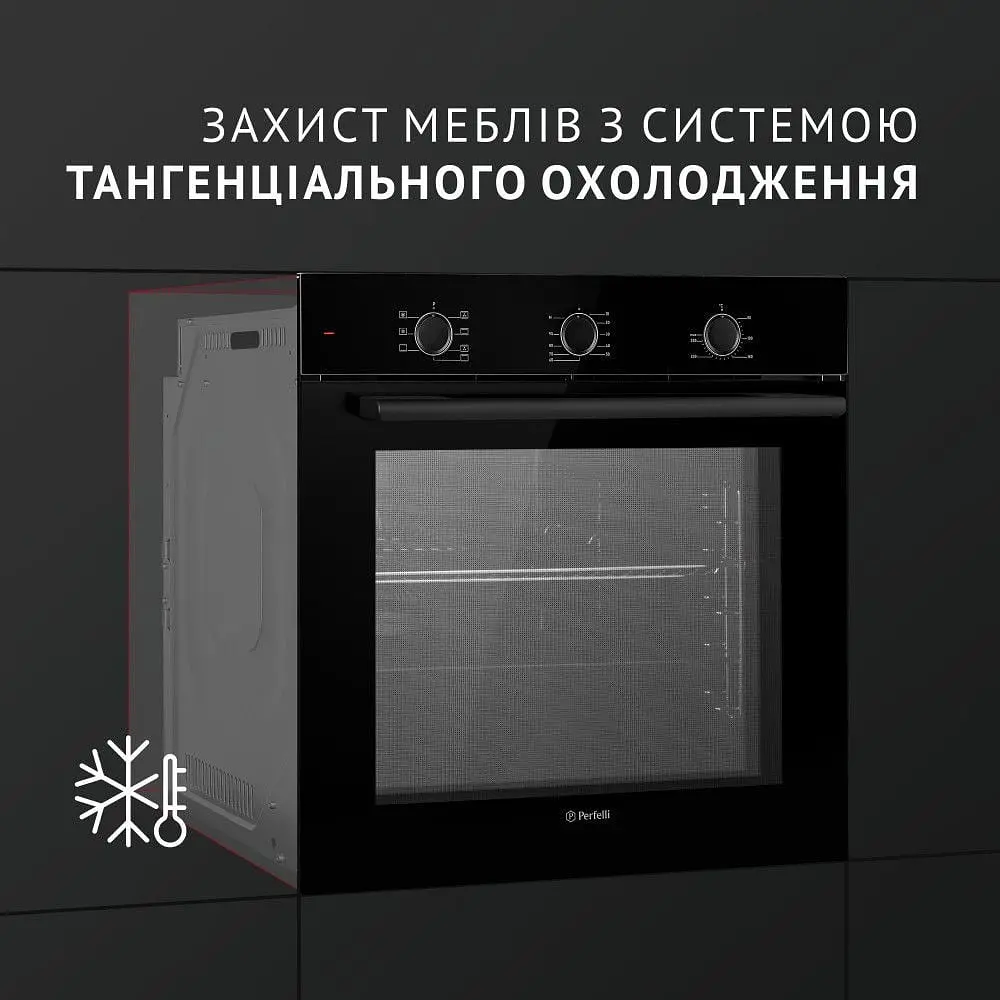 Духова шафа Perfelli Perla 6M7 Nero Чорна - фото 5