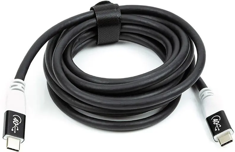 Кабель San Guan USB Type-C - USB Type-C (M/M) PD 100W, 40Gbps, 3 м Black (CA914135) - фото 3