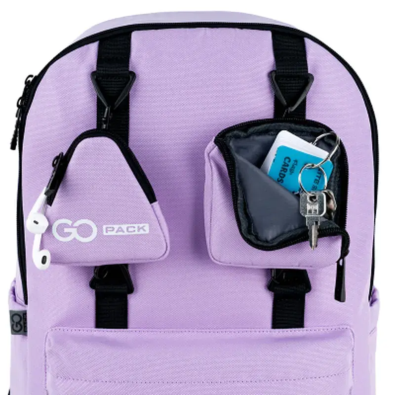 Рюкзак шкільний GoPack Education Teens 178 фіолетовий (GO25-178L-4) - фото 11