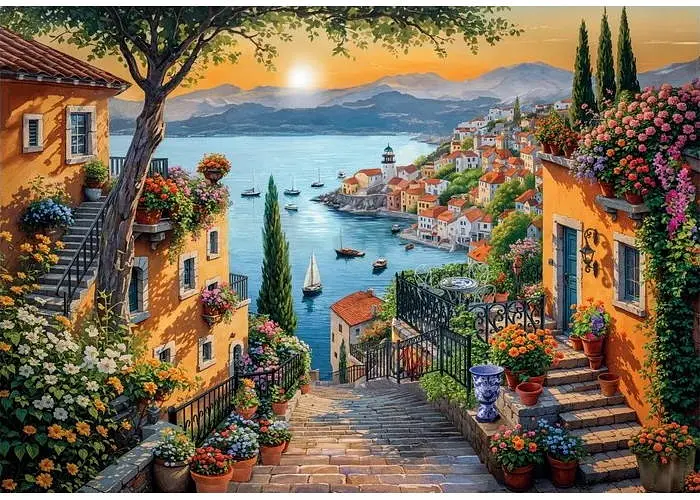 Пазл Clementoni High Quality Collection: Кроки до моря (High Quality Collection - Steps To The Harbor Puzzle - 1500 pcs.), 1500 ел. (31729) - фото 2