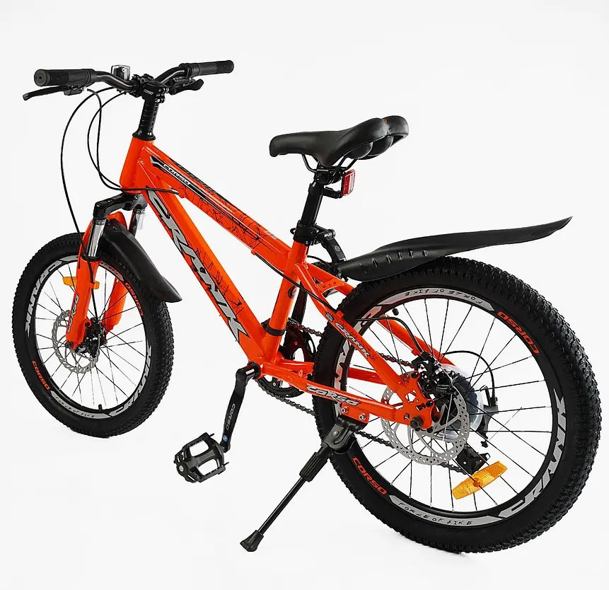 Детский спортивный велосипед 20'' CR-20734 Corso CRANK, стальная рама, оборудование LTWOO-A2, 7 скоростей, собран на 75% - фото 3