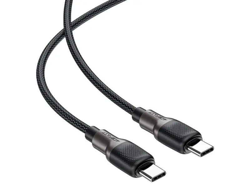 Кабель Acefast C10-03 USB-C to USB-C 60W 1.2м Black (6974316283119) - фото 2