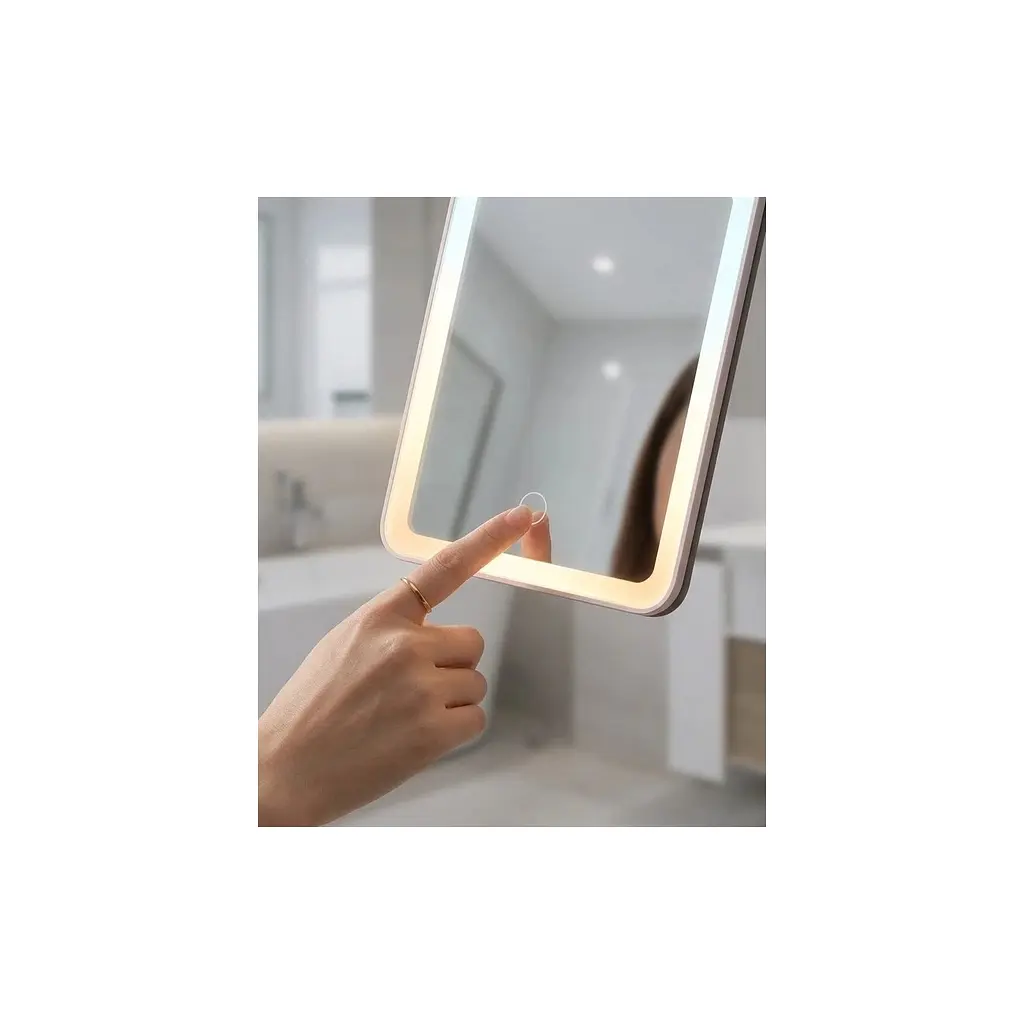 Дзеркало Xiaomi Leather case mirror pink (FM001/FM007) - фото 2