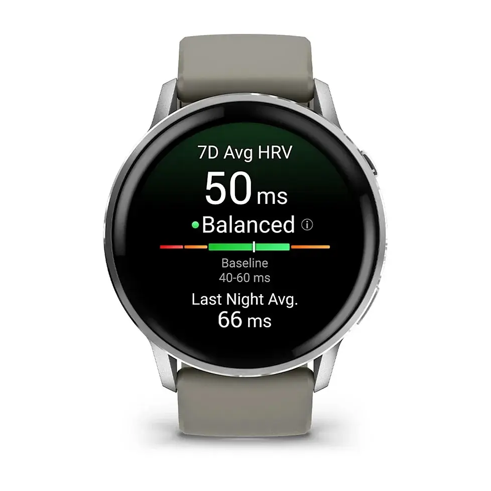 Смарт-годинник Garmin Venu 4 45mm Silver with Siliver Gray Silicone (010-03014-41) - фото 7