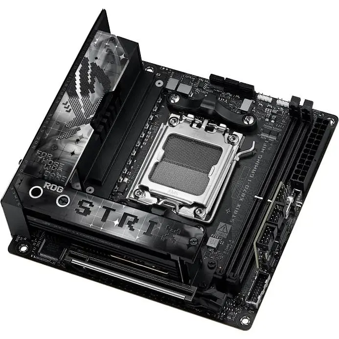 Материнська плата Asus Rog Strix X870-I Gaming WIFI sAM5 X870 2xDDR5 M.2 HDMI WiFi BT mITX - фото 7