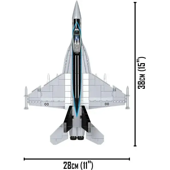 Конструктор Cobi Топ Ган 2 Истребитель-бомбардировщик F/A-18E/F Супер Хорнет, 570 деталей (COBI-5805) - фото 9