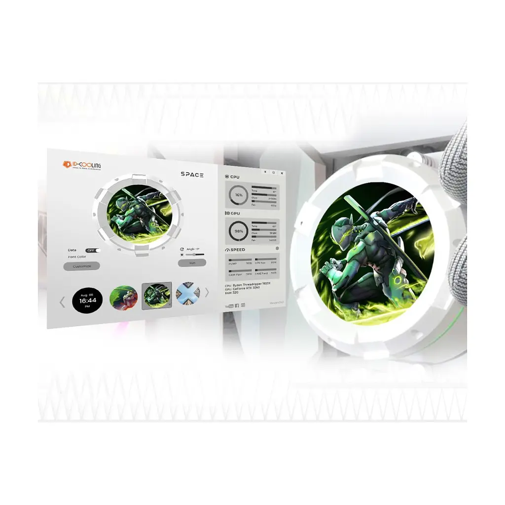 Система рідинного охолодження ID-Cooling SL360 WHITE - фото 10